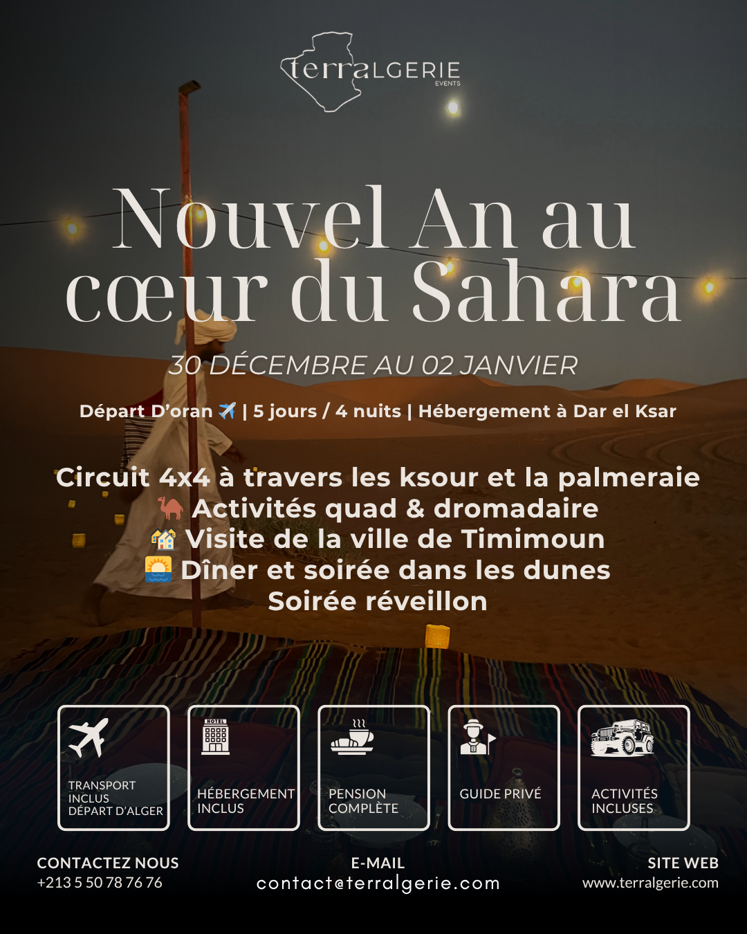 Séjour Timimoun réveillon 